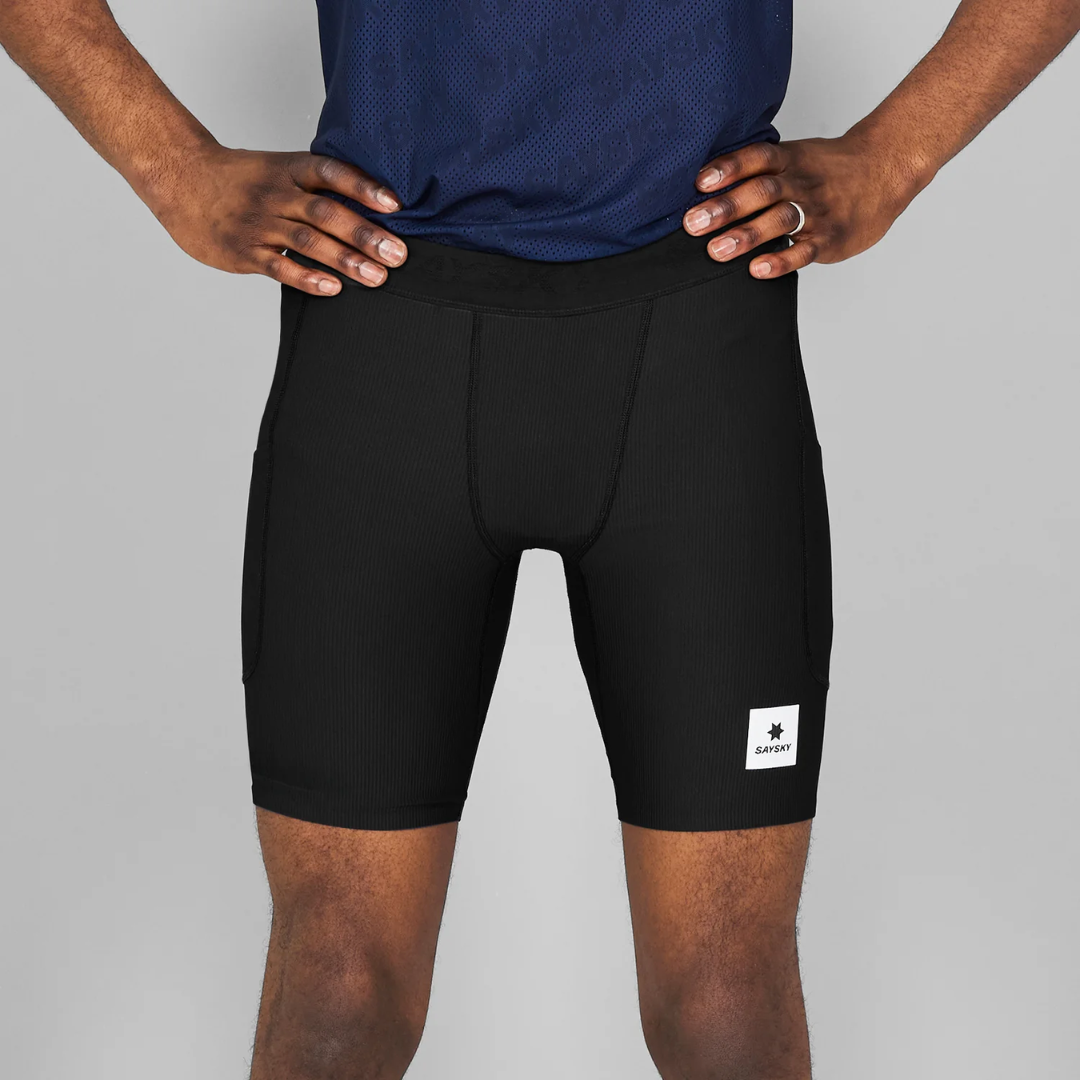 SAYSKY Men's Combat+ Rib Short Tights 8"