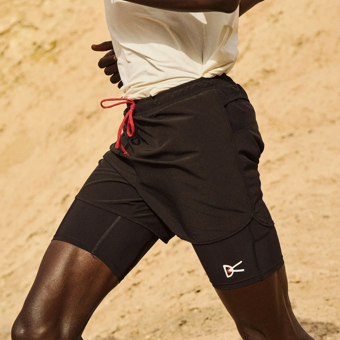 District Vision Men's Layered Pocketed Trail Shorts