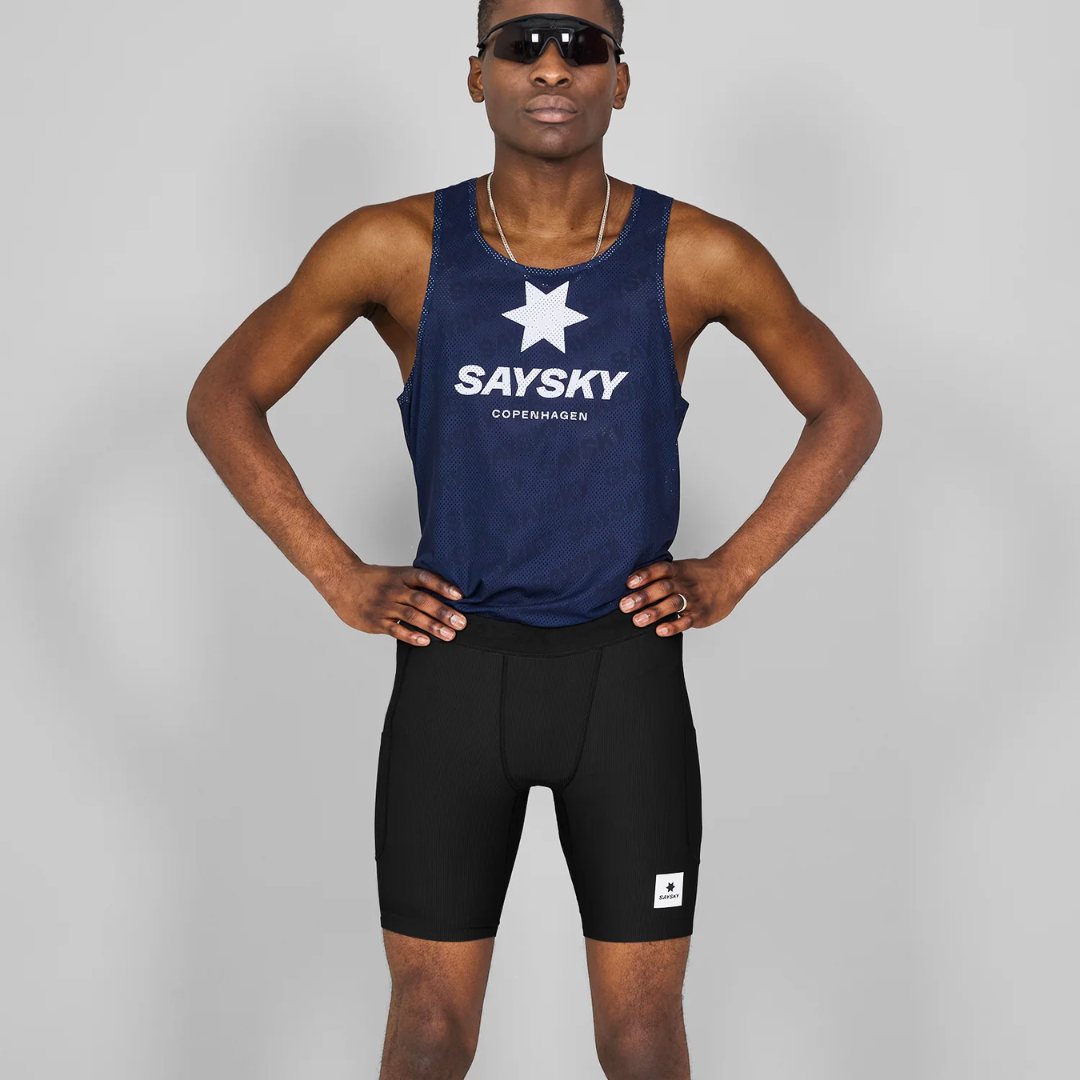SAYSKY Men's Combat+ Rib Short Tights 8"