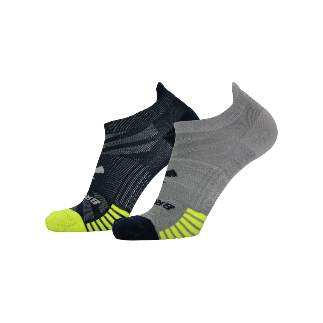 Brooks Unisex Ghost Lite No Show Sock 2-Pack